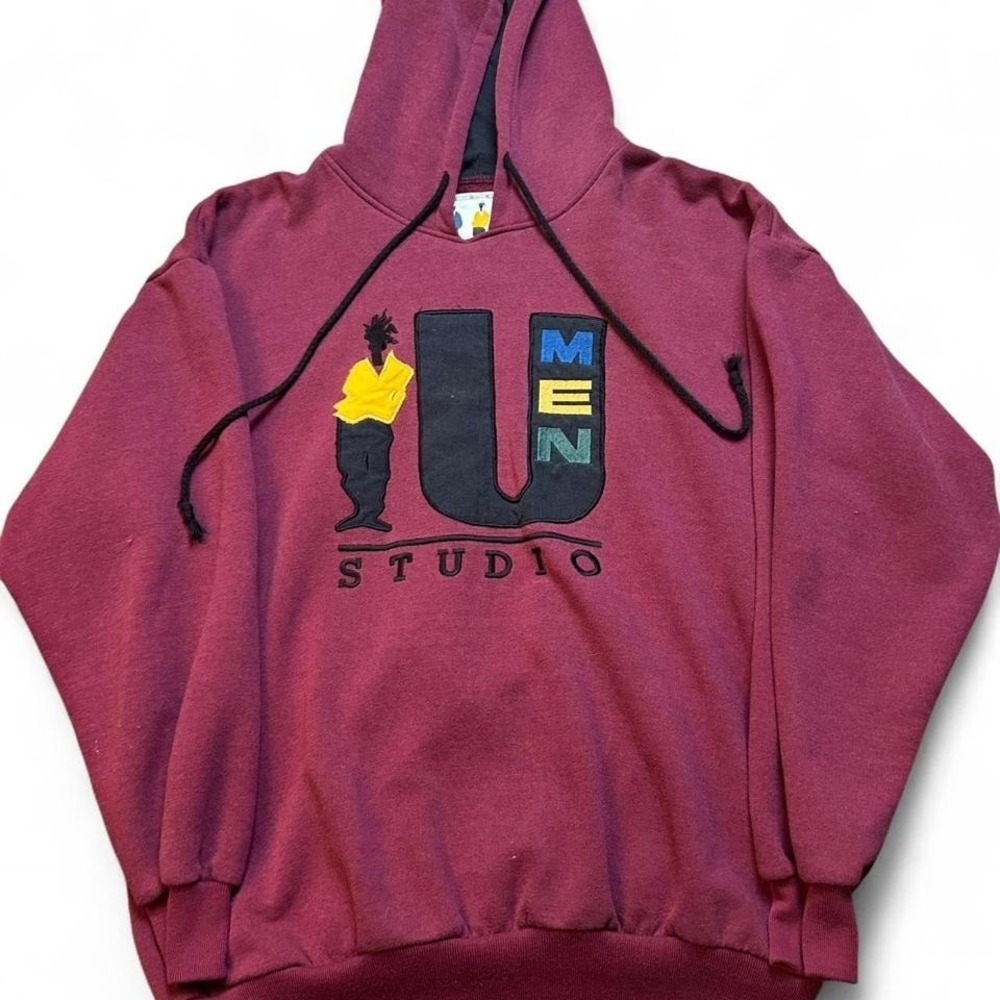 Vintage Y2K‎ Hip Hop U Men Studio Band Distressed Hoodie Size medium